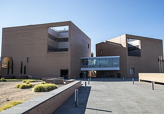 Sede en Mérida de la Confederación Hidrográfica del Guadiana.
