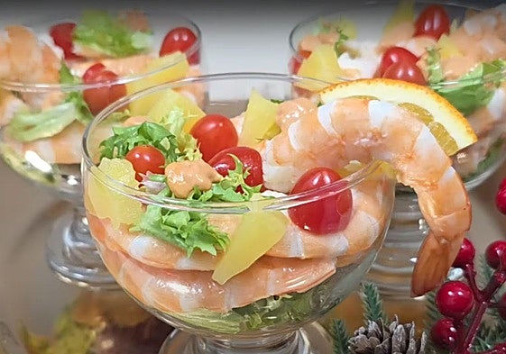 Cóctel especial de langostinos