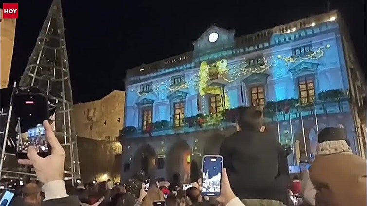 Encendido de las luces de Navidad en Cáceres