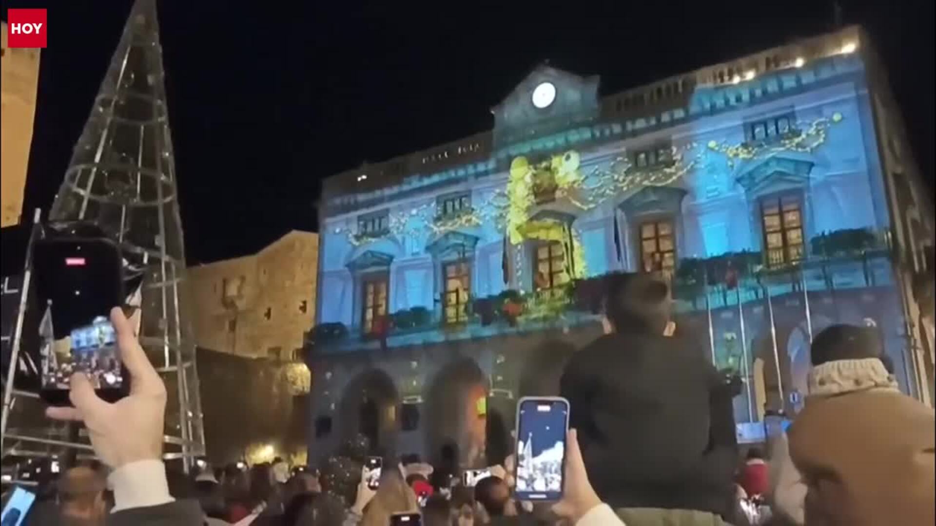 Encendido de las luces de Navidad en Cáceres