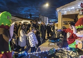 Encendido navideño en Sagrajas, Badajoz.