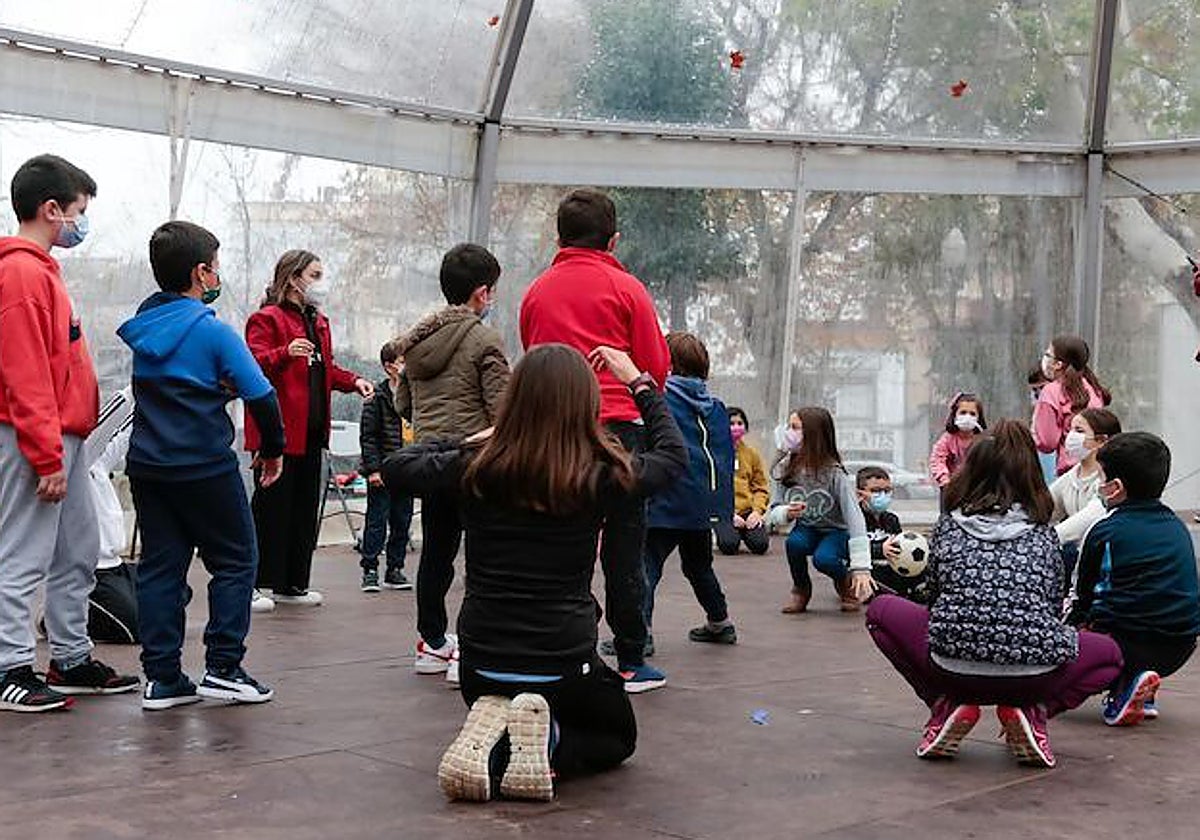 Campamento urbano organizado por el Ayuntamiento en la Navidad de 2022.