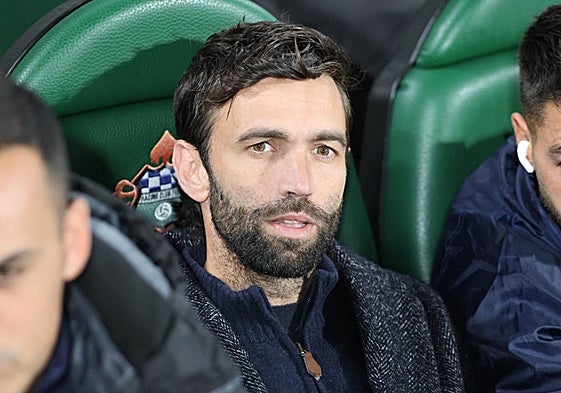 Fran Beltrán, durante el partido ante el Racing de Ferrol.