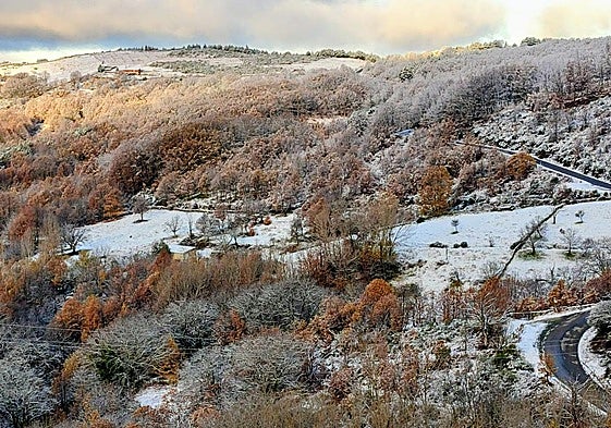 Imágenes tomadas este miércoles en la población cacereña de La Garganta.