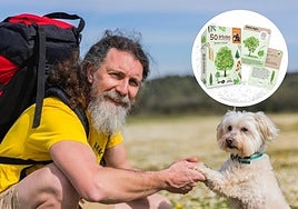 El extremeño Juan Frutos y su perrito Migas presentan un proyecto para los amantes de la naturaleza