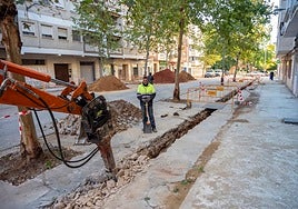 Obras en tuberías de María Auxiliadora.