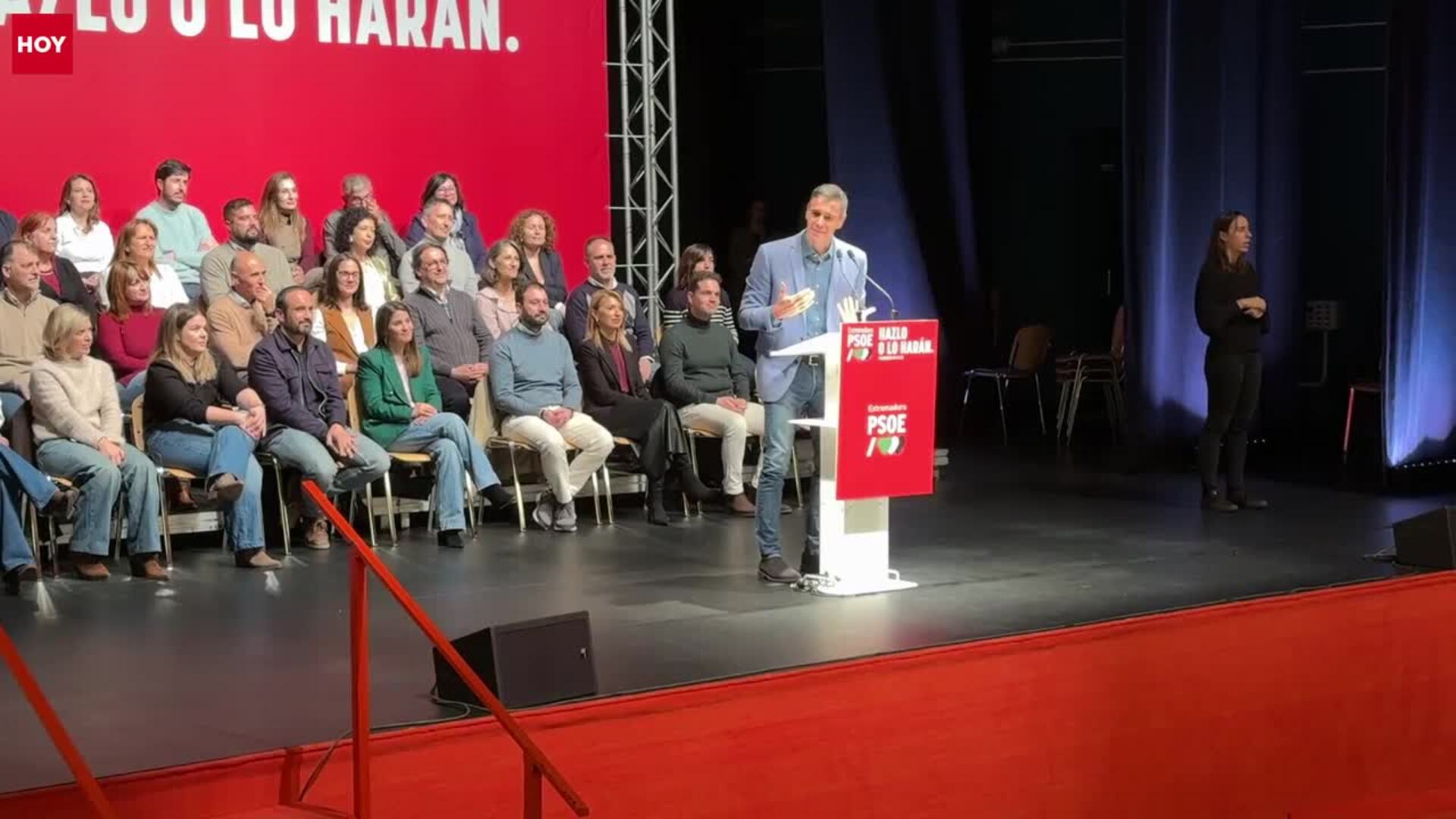 Pedro Sánchez: «El 21 de diciembre hay que elegir entre derechos y derechas»