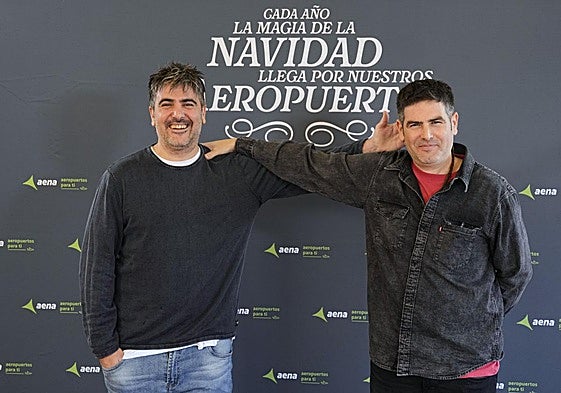 Estopa en la presentación de la campaña de Navidad de Aena