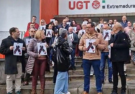 Minuto del silencio por Antonio Ramiro Cortijo.