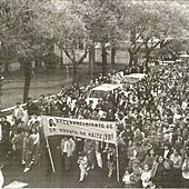 Manifestación en Almendralejo para pedir que se resolviese el crimen.