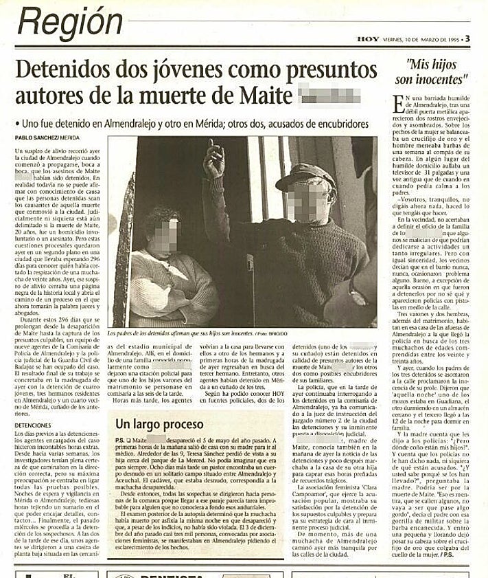 Imagen secundaria 2 - Manifestación para resolver un crimen