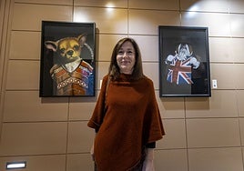 Exposición 'Los perros de Cotton' , de Mari Paz Maza, en el Gran Hotel Don Manuel.