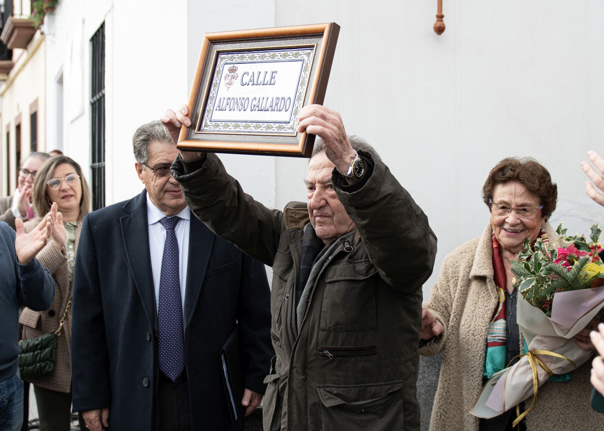 Inauguración de la calle con el nombre de Alfonso Gallardo