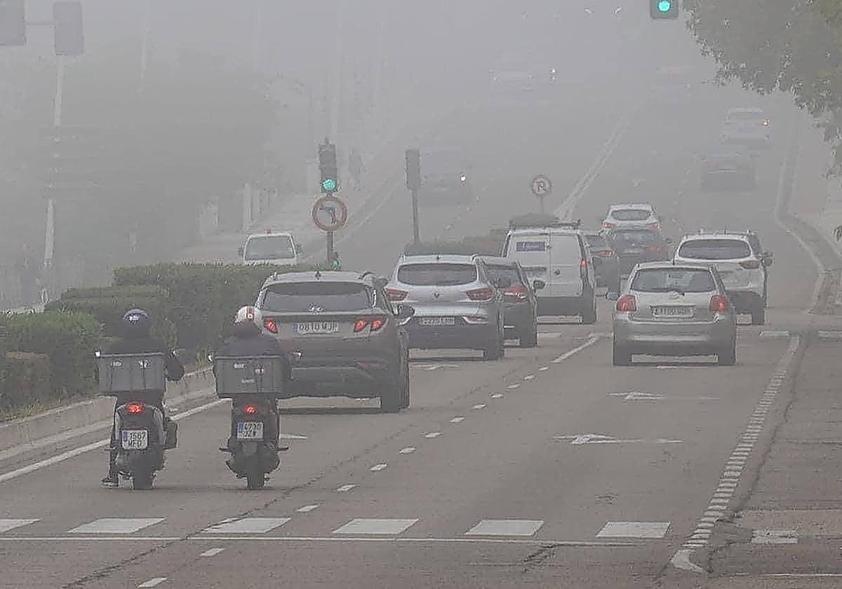 Día de niebla en Badajoz
