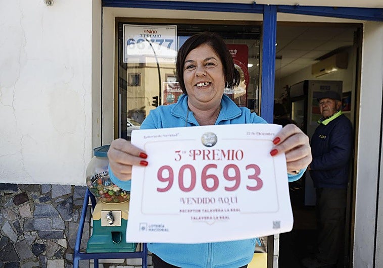 El tercer premio 90693 reparte un millón y medio de euros en Extremadura