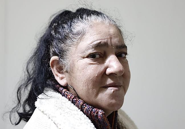 Carmen Pérez Encinas, recién llegada este martes al Centro Hermano.