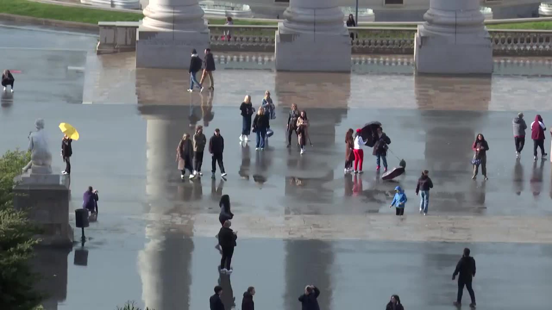 Lluvias intensas e intermitentes despiden el fin de semana en Barcelona