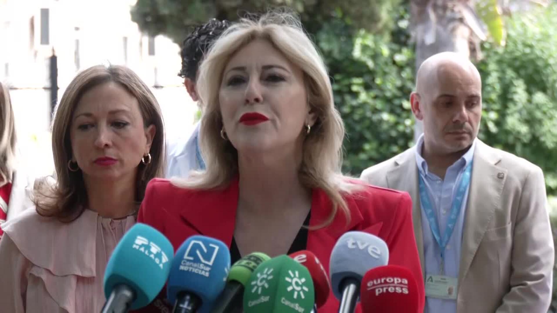 La consejera andaluza Caroliana España explica los detalles del nuevo hospital de Málaga