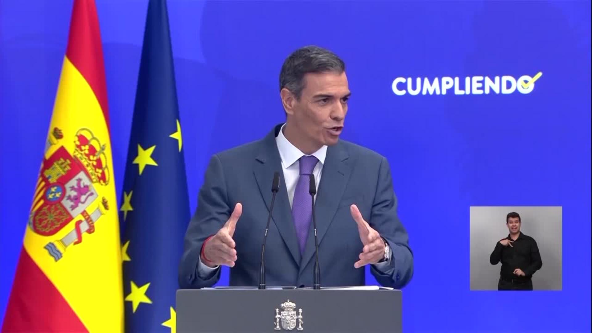 Sánchez asegura que el Gobierno presentará los Presupuestos de 2026