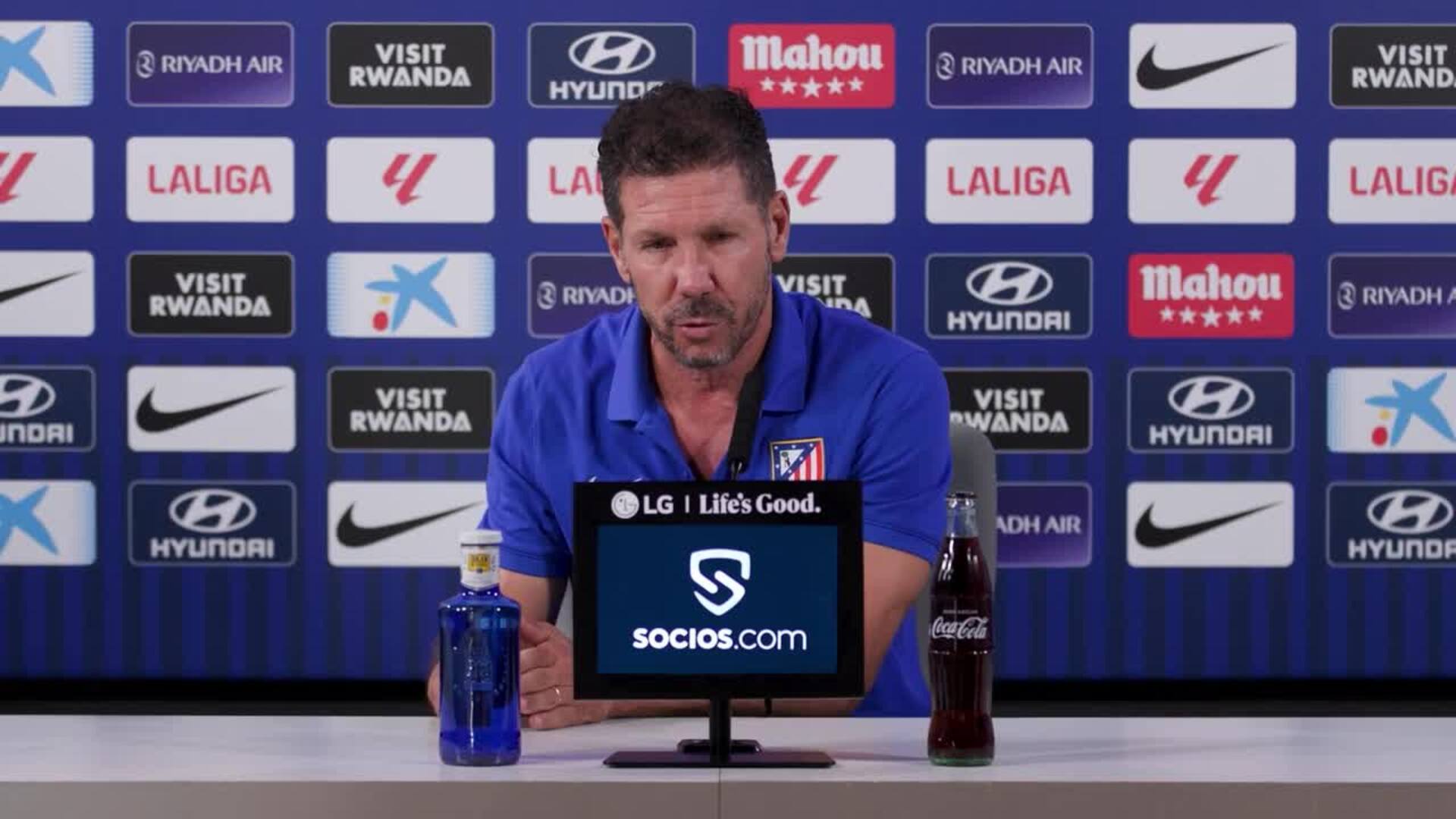 Simeone: "Tener el apoyo incondicional de la afición me genera una responsabilidad aún mayor"