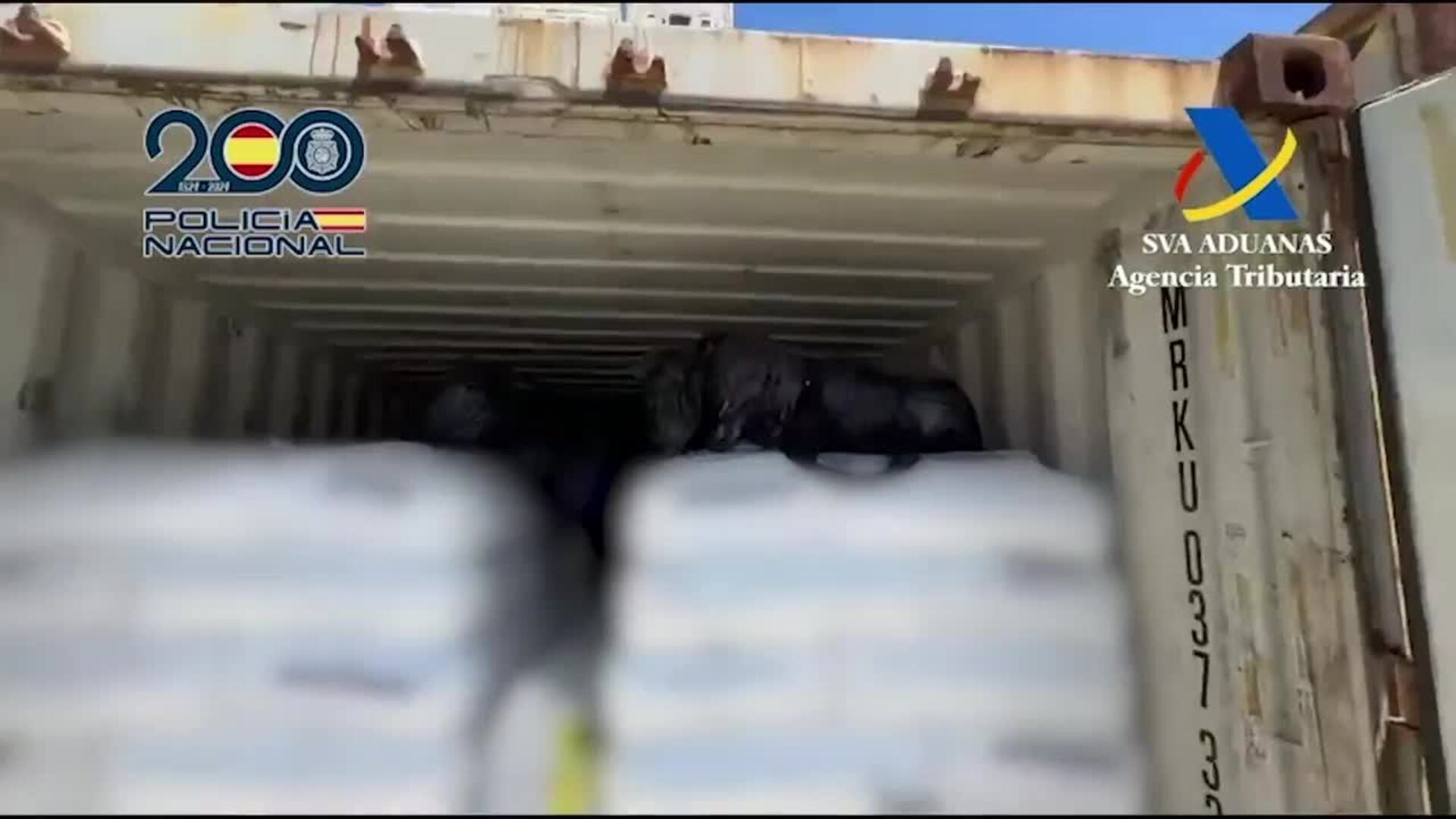 La Policía Nacional intercepta un contenedor transportado en barco con 90 kilogramos de cocaína