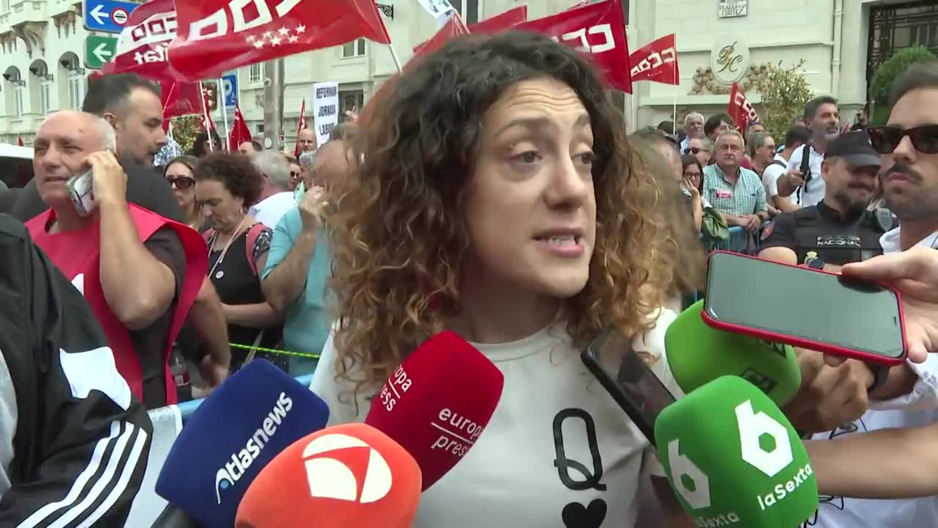 Aina Vidal (Sumar) sobre la reducción de jornada: "Va a terminar saliendo"