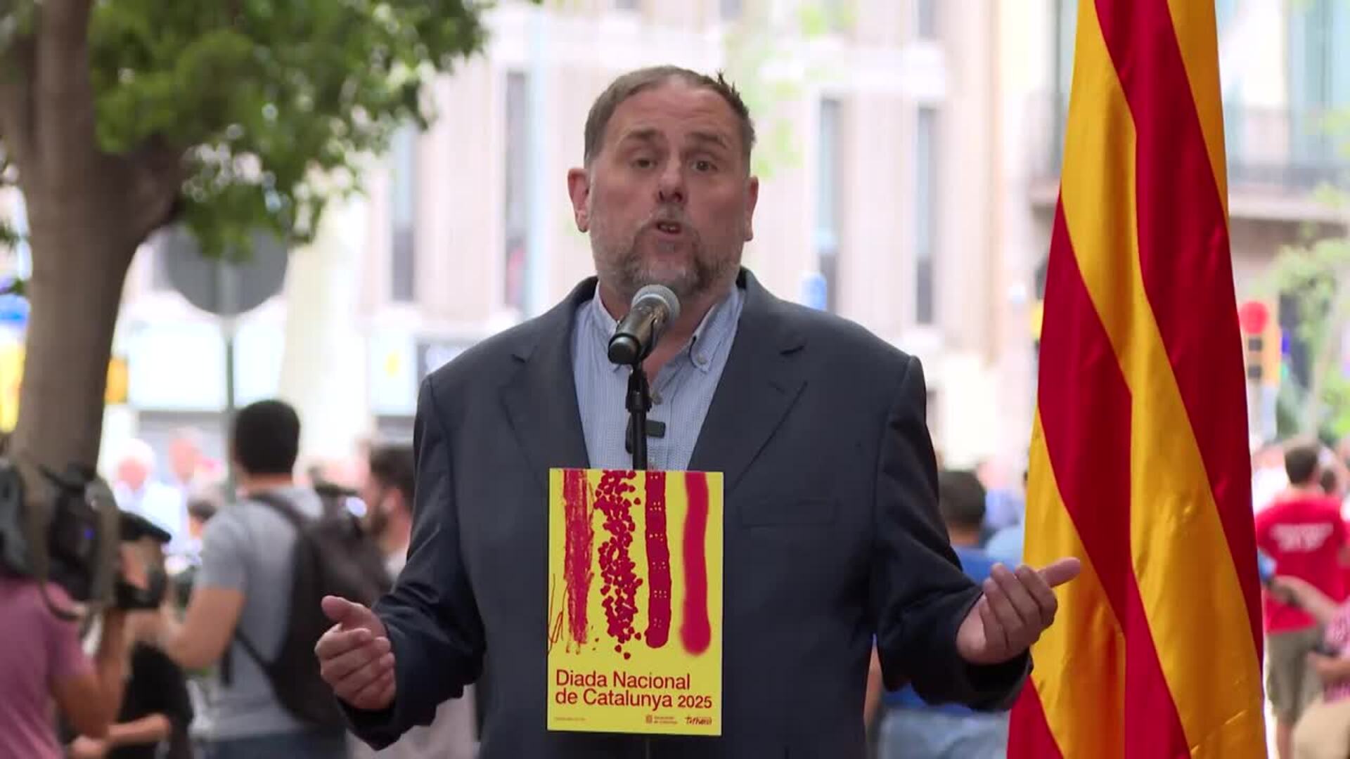 Junqueras vincula la "lucha" por la independencia con la de la prosperidad económica