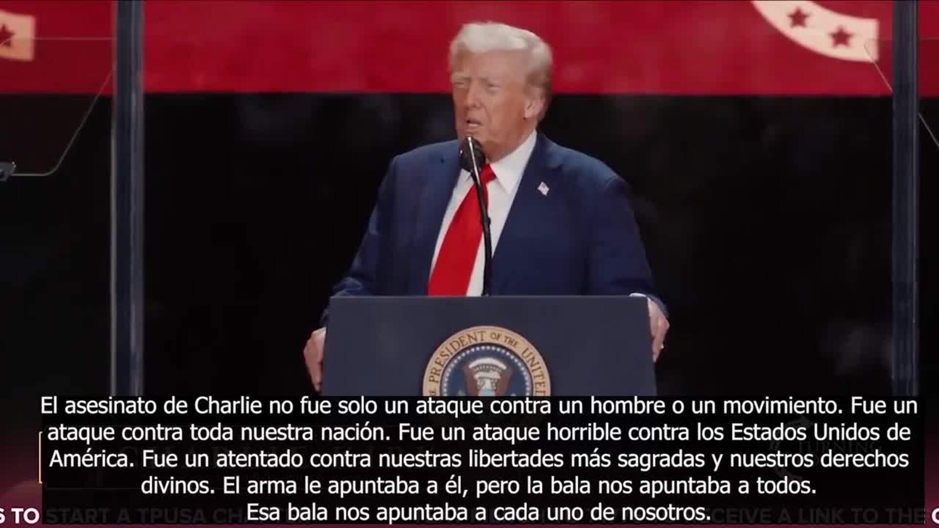 Una multitud despide a Kirk junto a Trump que ve su asesinato como un ataque contra la nación