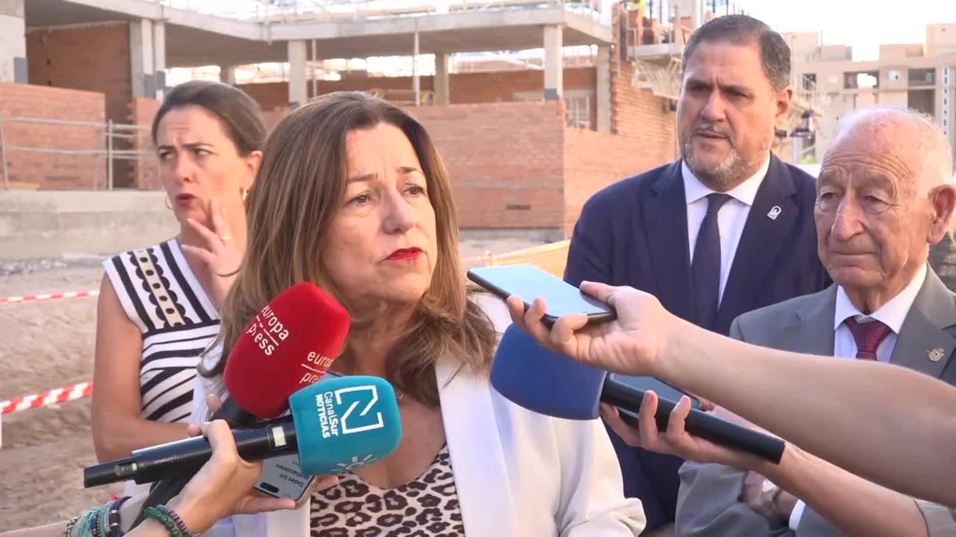 Las obras del IES de Las Salinas se sitúan a un 36% y esperan estar listas en octubre de 2026