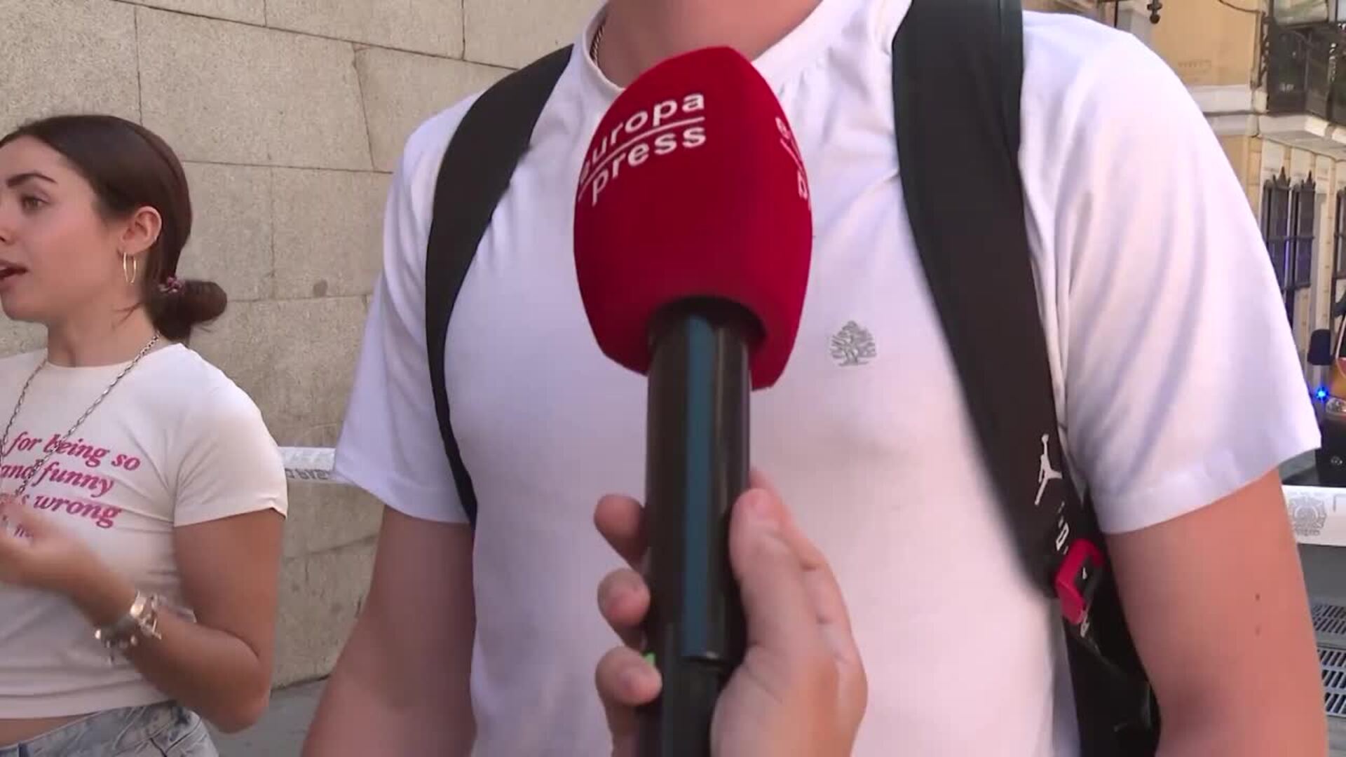 Un testigo del derrumbe del edificio de Madrid: "Había mucho polvo"