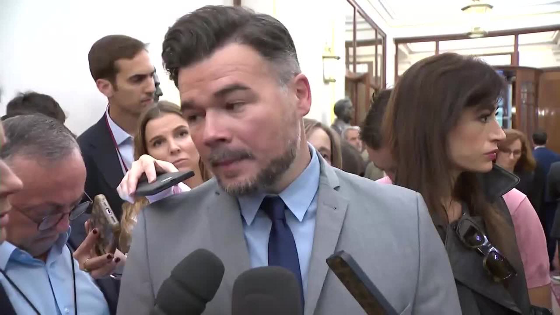 Rufian (ERC) valora la postura del PP con el aborto: 