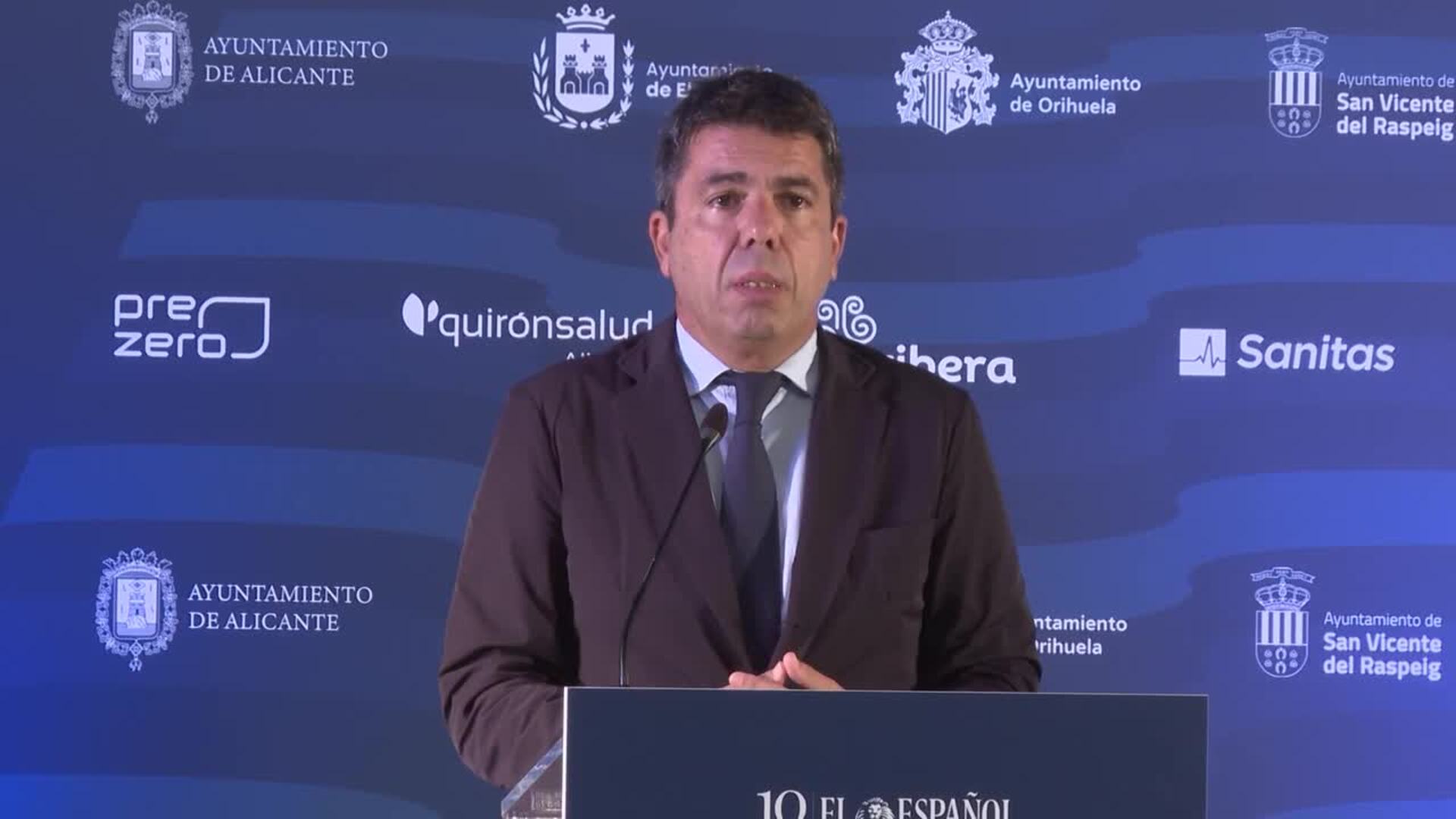 Mazón pide al Gobierno "colaboración institucional" en el aniversario de la dana