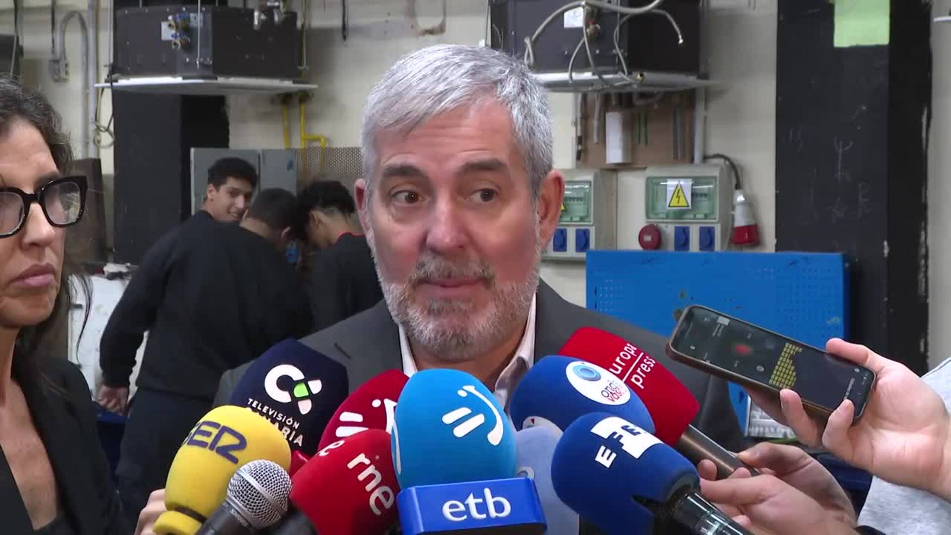 Clavijo analizará con Pradales la situación del Gobierno y el "punto muerto" de la legislatura