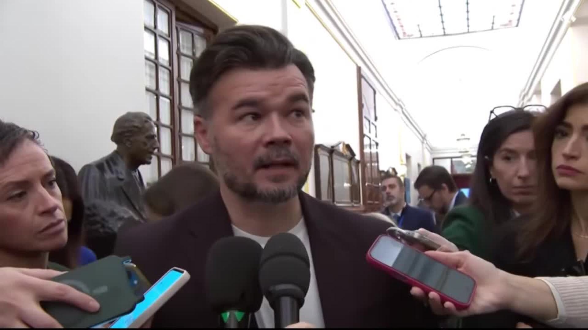 Rufián aplaude el "sentido común" del TJUE con la amnistía