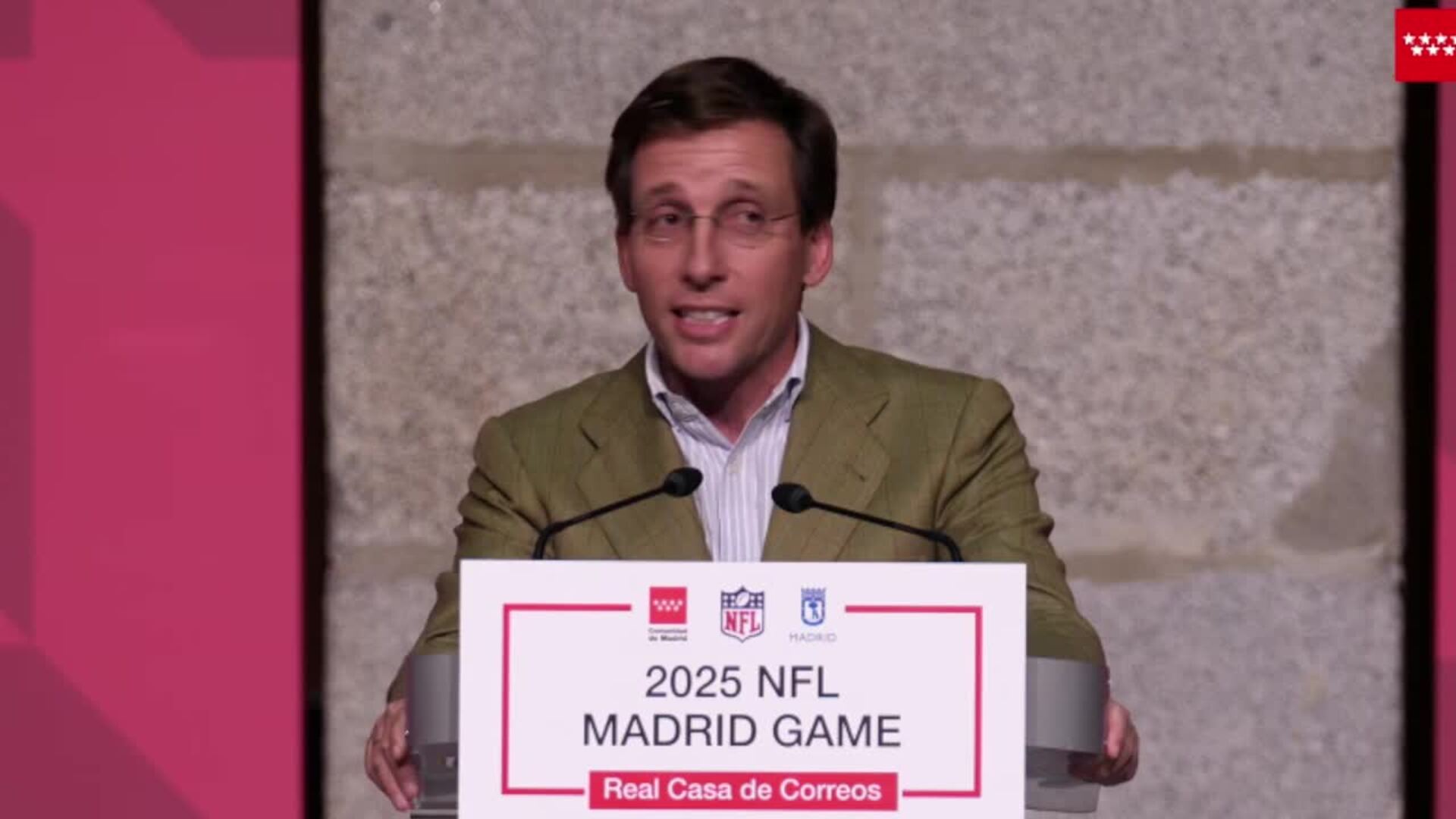Almeida destaca el retorno que el Dolphins-Commanders tiene para la imagen de Madrid