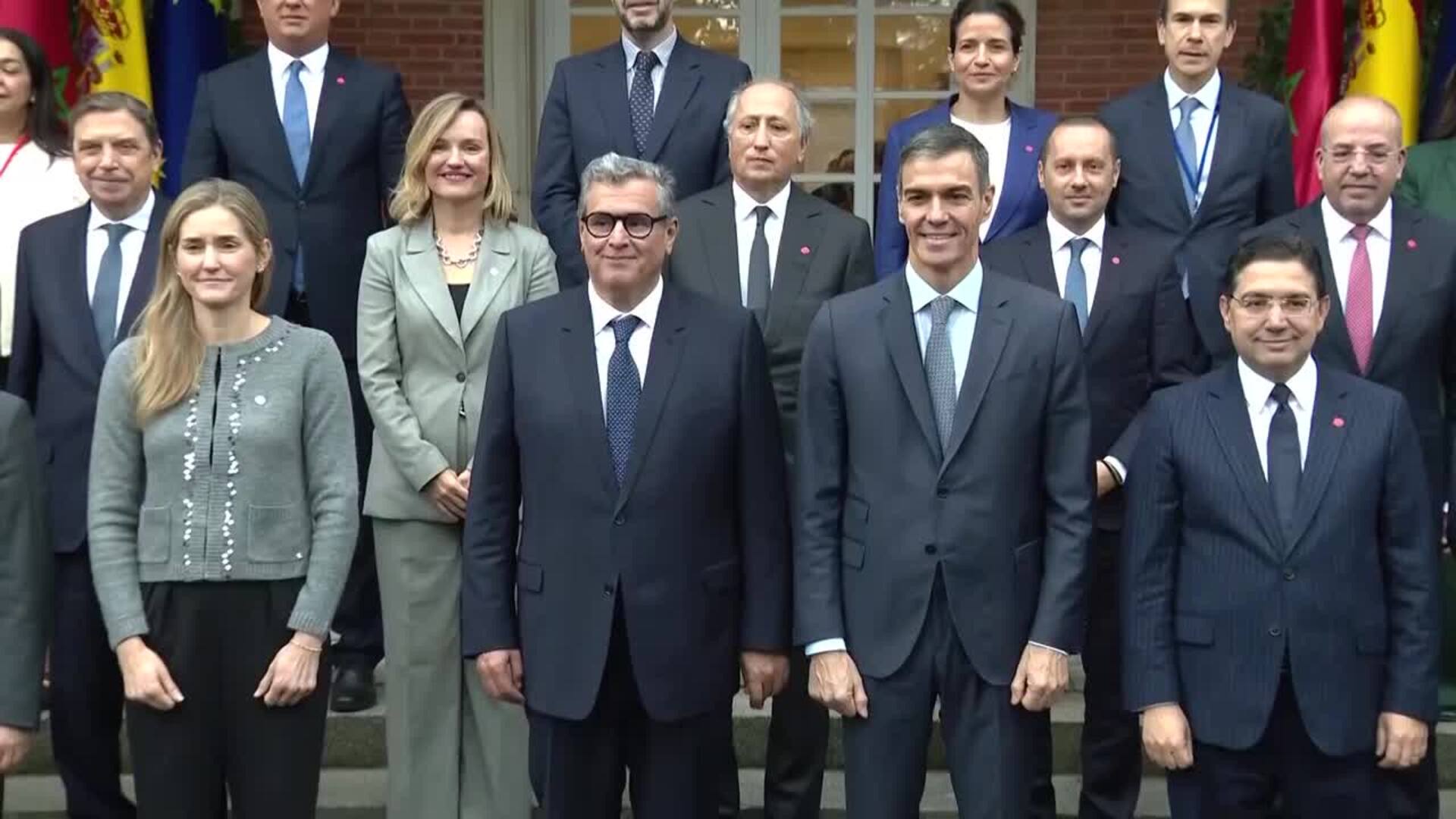 Foto de familia del Gobierno primer ministro de Marruecos