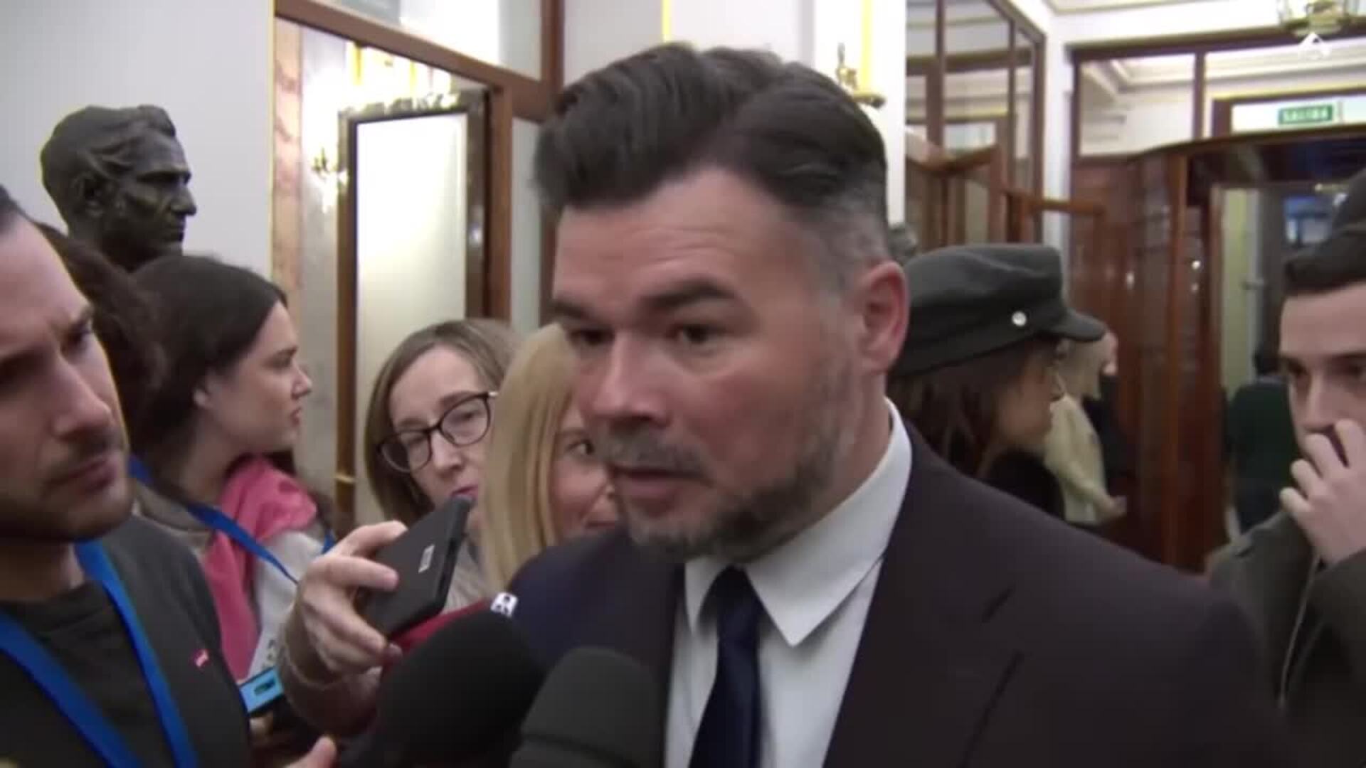 Rufián llama "inútiles" a los del PSOE por su actuación en casos de acoso sexual