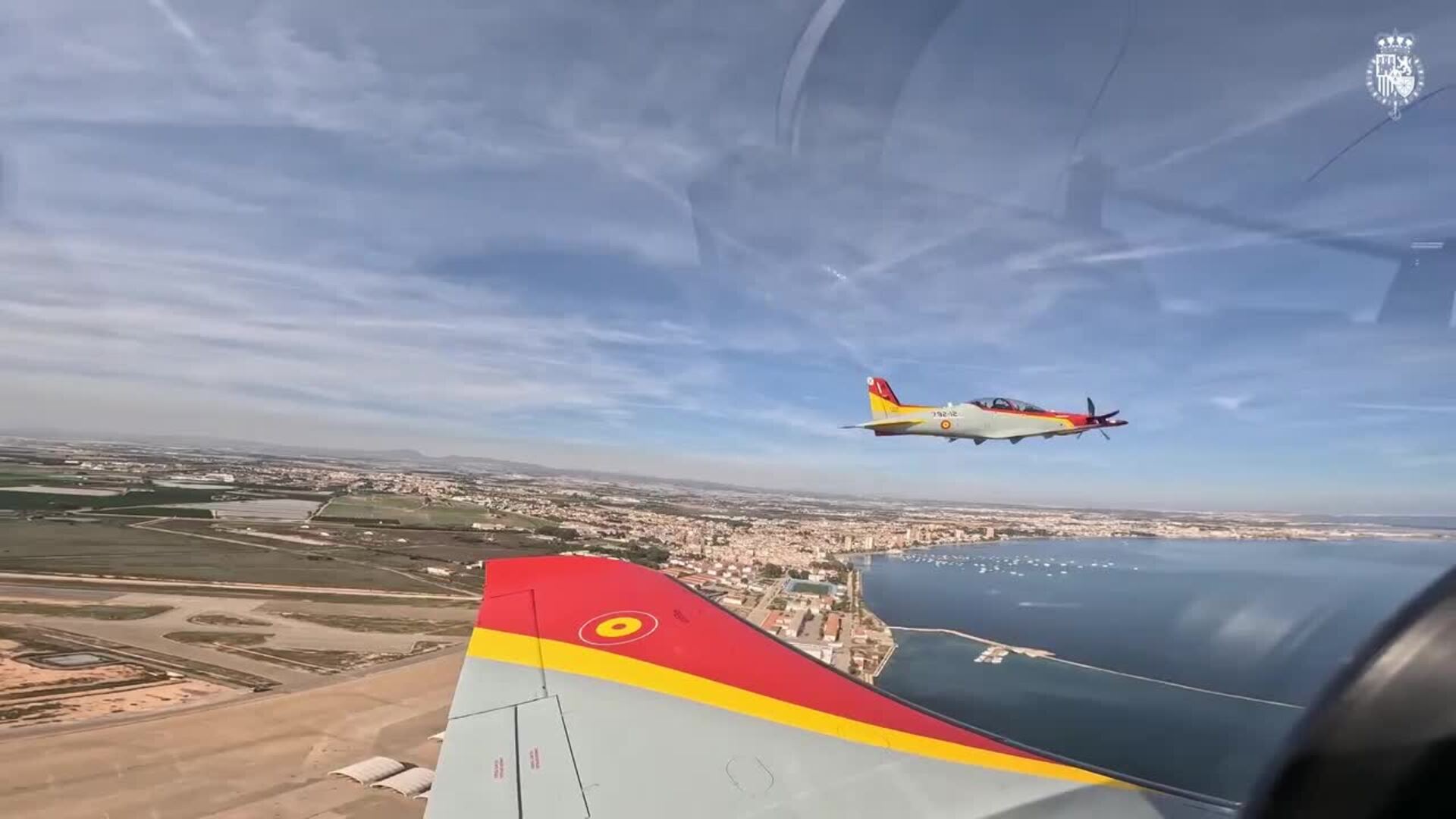La Princesa Leonor realiza su primer vuelo en solitario en el Pilatus