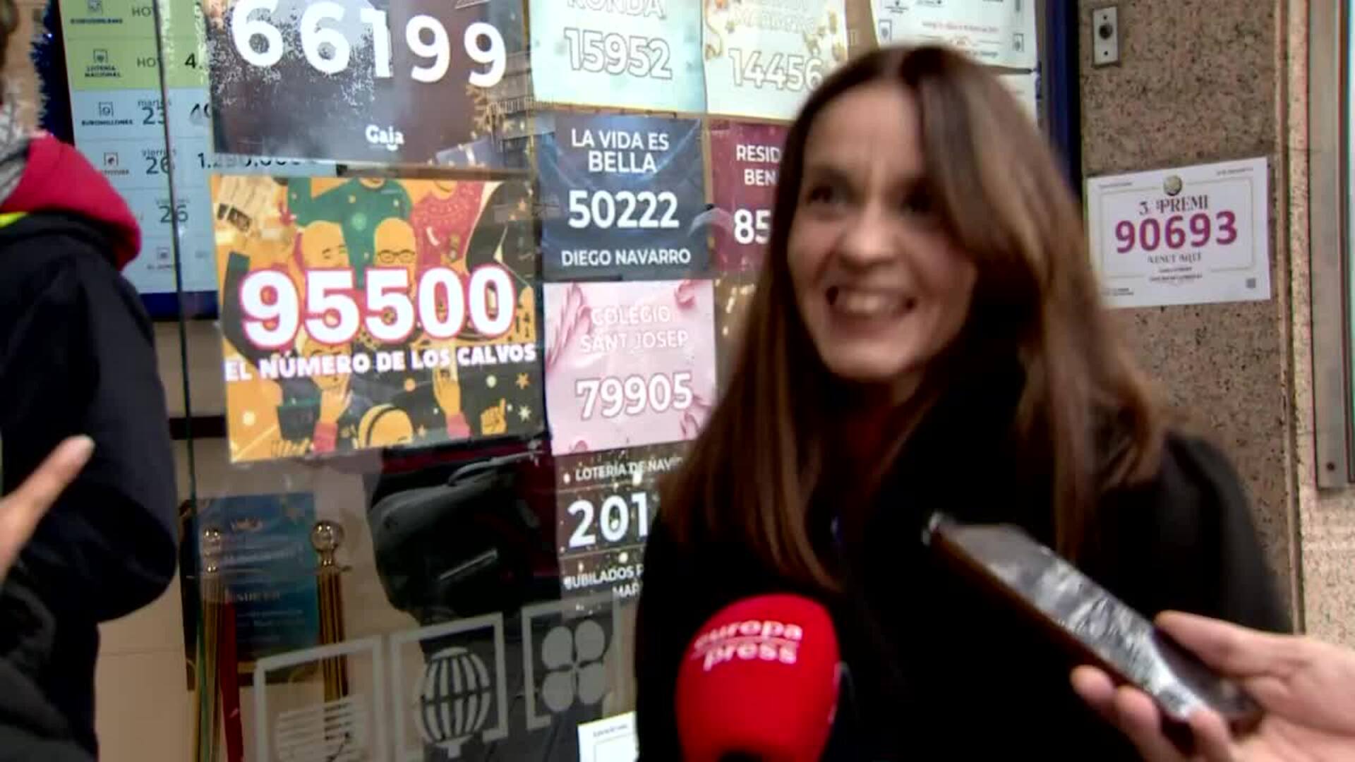 Ganadora del tercer premio: "Haré un viaje y a parte estaba sin trabajo"