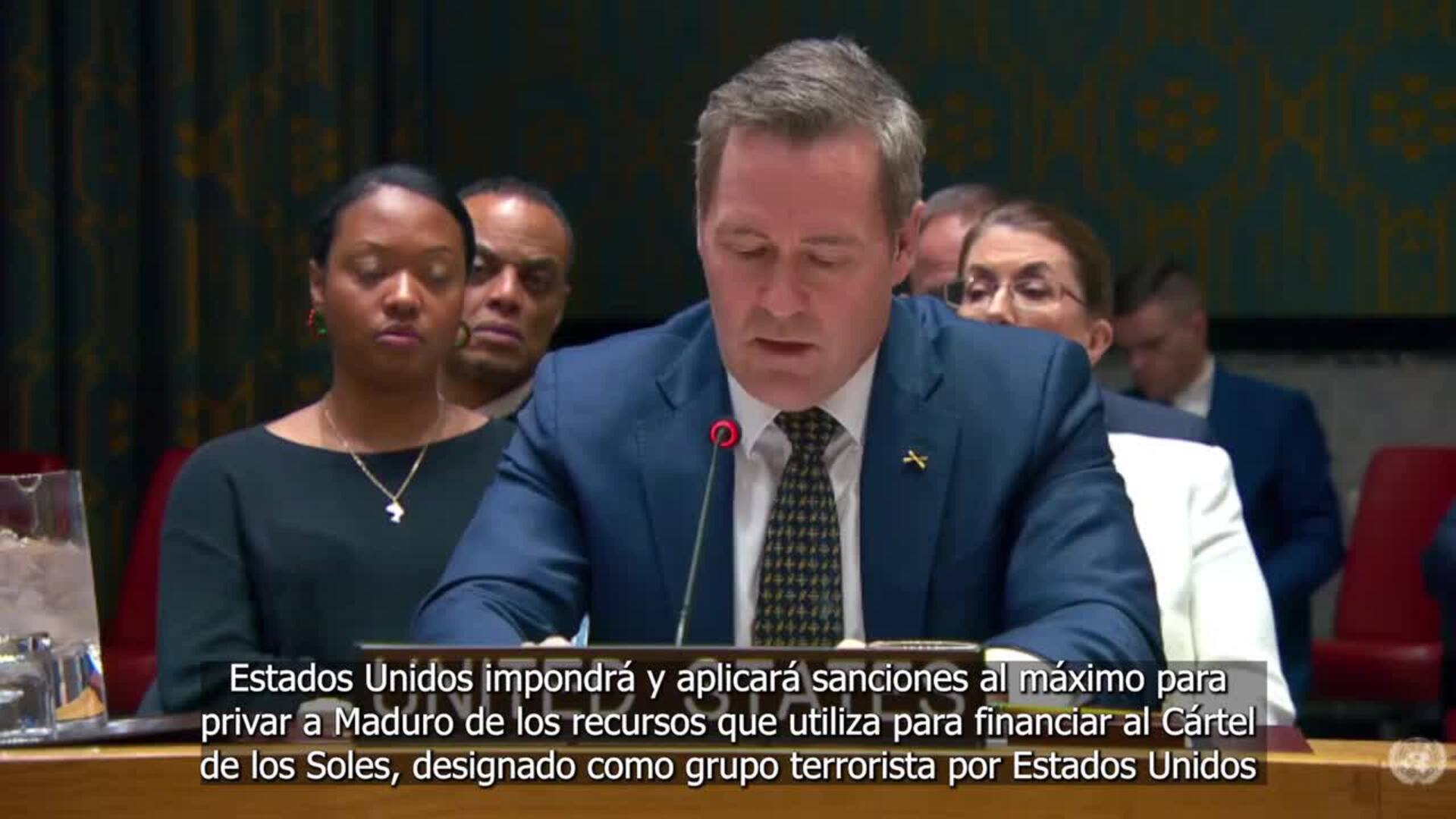 EEUU asegura ante Consejo de Seguridad de la ONU que impondrá sanciones "al máximo" a Venezuela