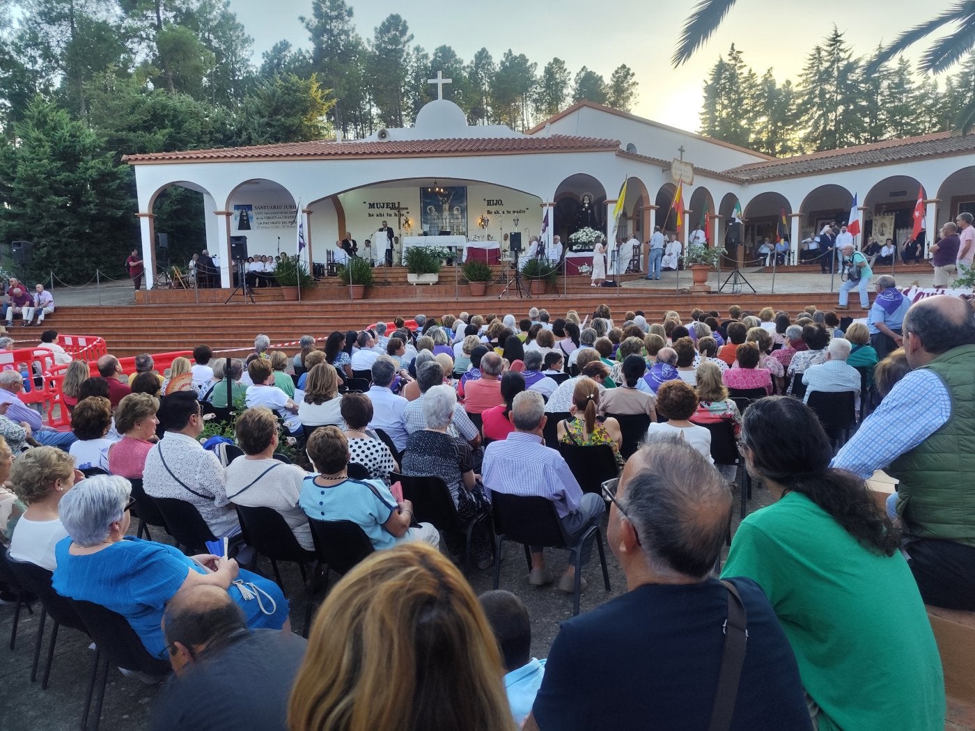 En los meses de verano hubo mayor afluencia de peregrinos.