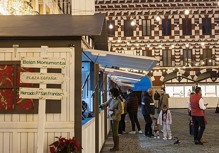 Badajoz estudia mantener el mercado navideño de la Plaza Alta el año que viene