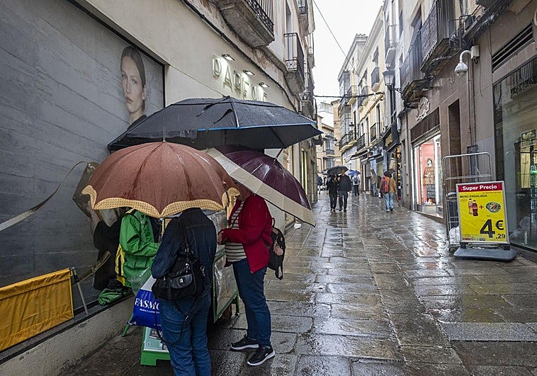 Localidades extremeñas más lluviosas este martes