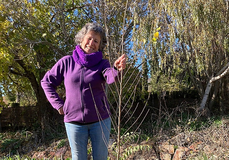 Cáceres honra la memoria de Pilar Bacas con una plantación de olmos en la Ribera