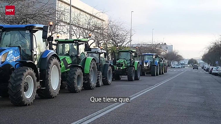 Tractorada en Badajoz