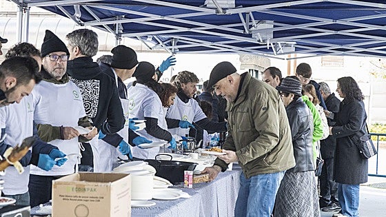 Migas solidarias en San Francisco