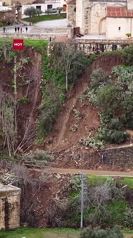 Imágenes aéreas del Valle del Alagón tras el paso de la borrasca Leonardo