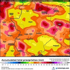 Varias borrascas continuarán descargando este fin de semana en Extremadura