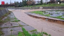 El Rivillas y el Calamón discurren llenos a su paso por Badajoz