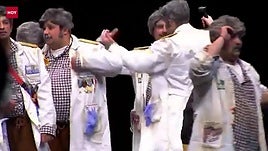 Anuncio de la victoria de Los Camballotas